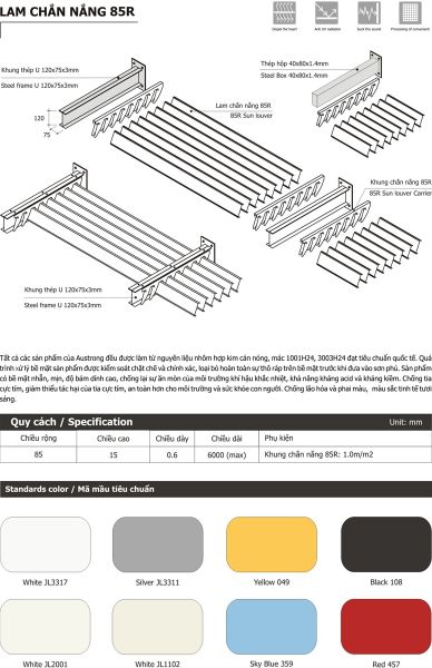 Lam chắn nắng 85R