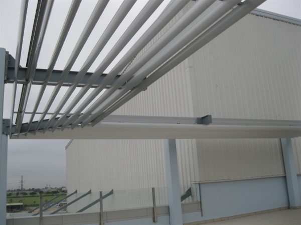 giàn nhôm che nắngmái sảnh