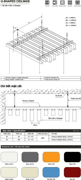 cách thức thi công và lắp đặt trần U