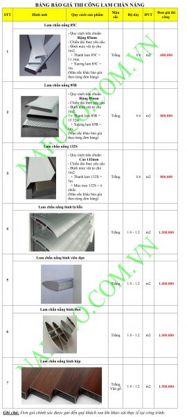 báo gia lam chắn nắng