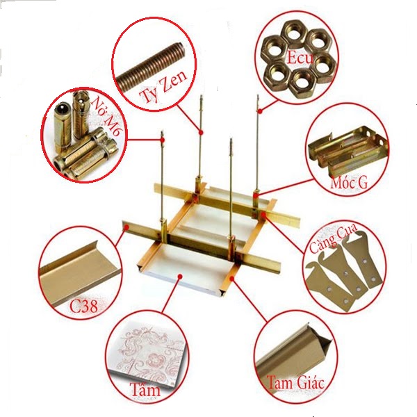 cách lắp trần nhôm 2019
