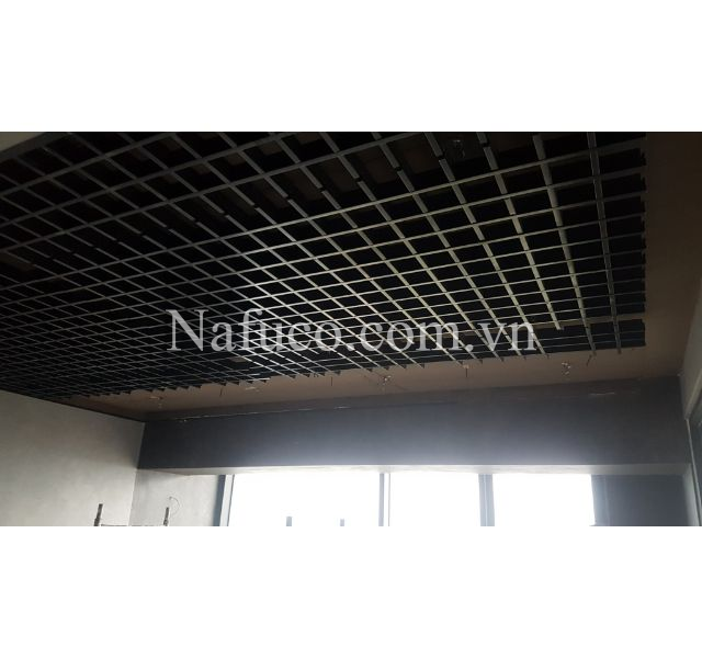 Gói thầu hoàn thiện ngoại thất : trần nhôm caro